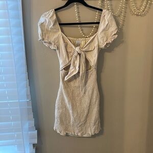 Cutout midsection mini dress